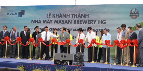 Masan inaugurated the VND 1,600 billion brewery plant in Hau Giang