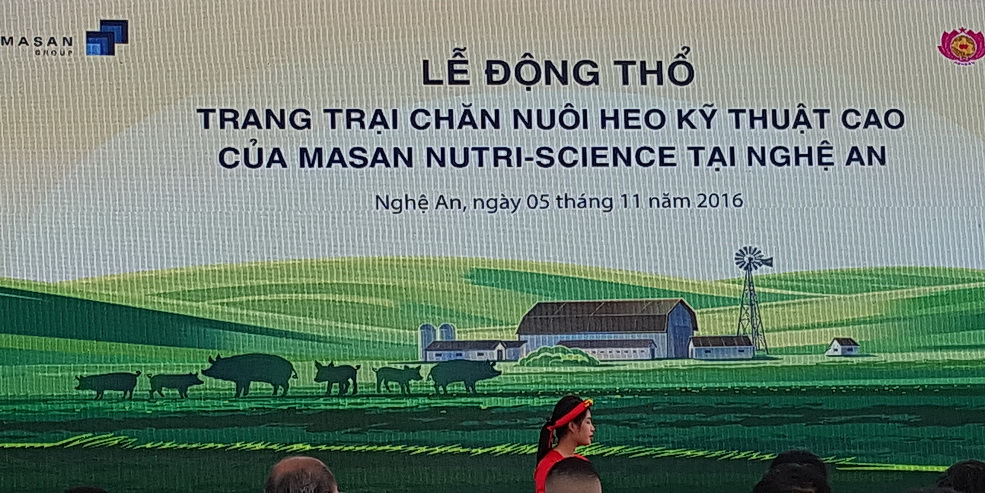 Masan Group starts to build the 1.000 billion VND of High tech Pig-farm in Nghe An province.